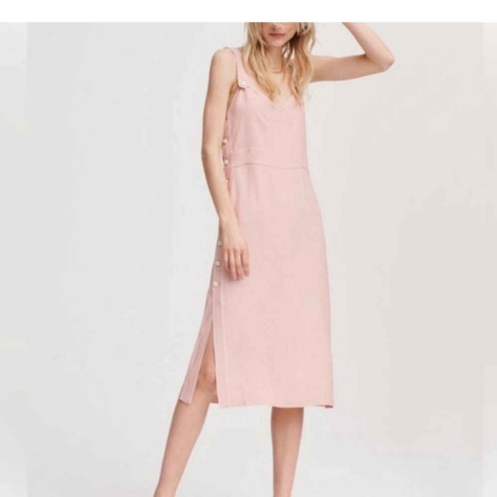 RAG & BONE Tia dress with white trim powder pink coquette XXS fits a size 2/4